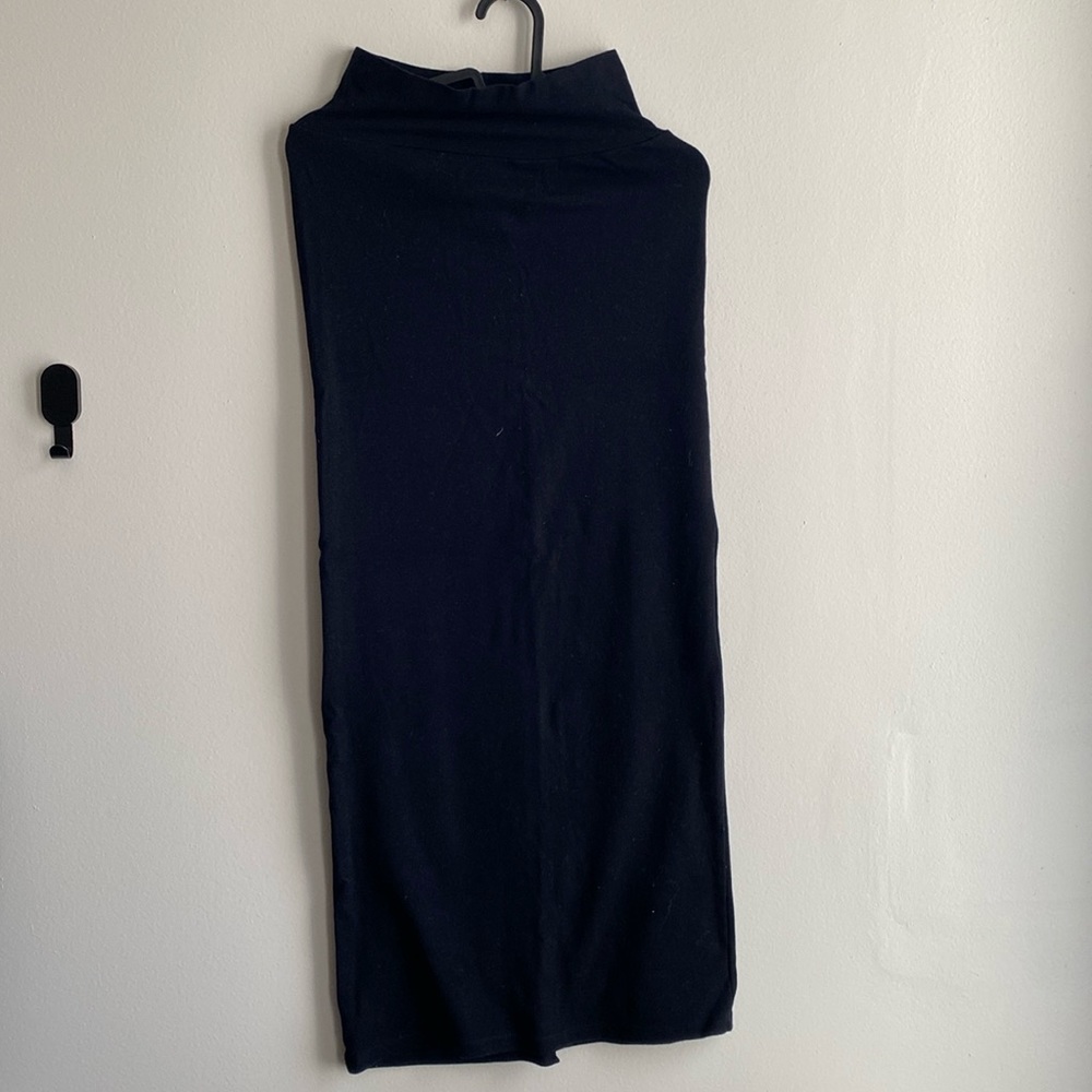 American Apparel long pencil skirt with mini slit in the back.